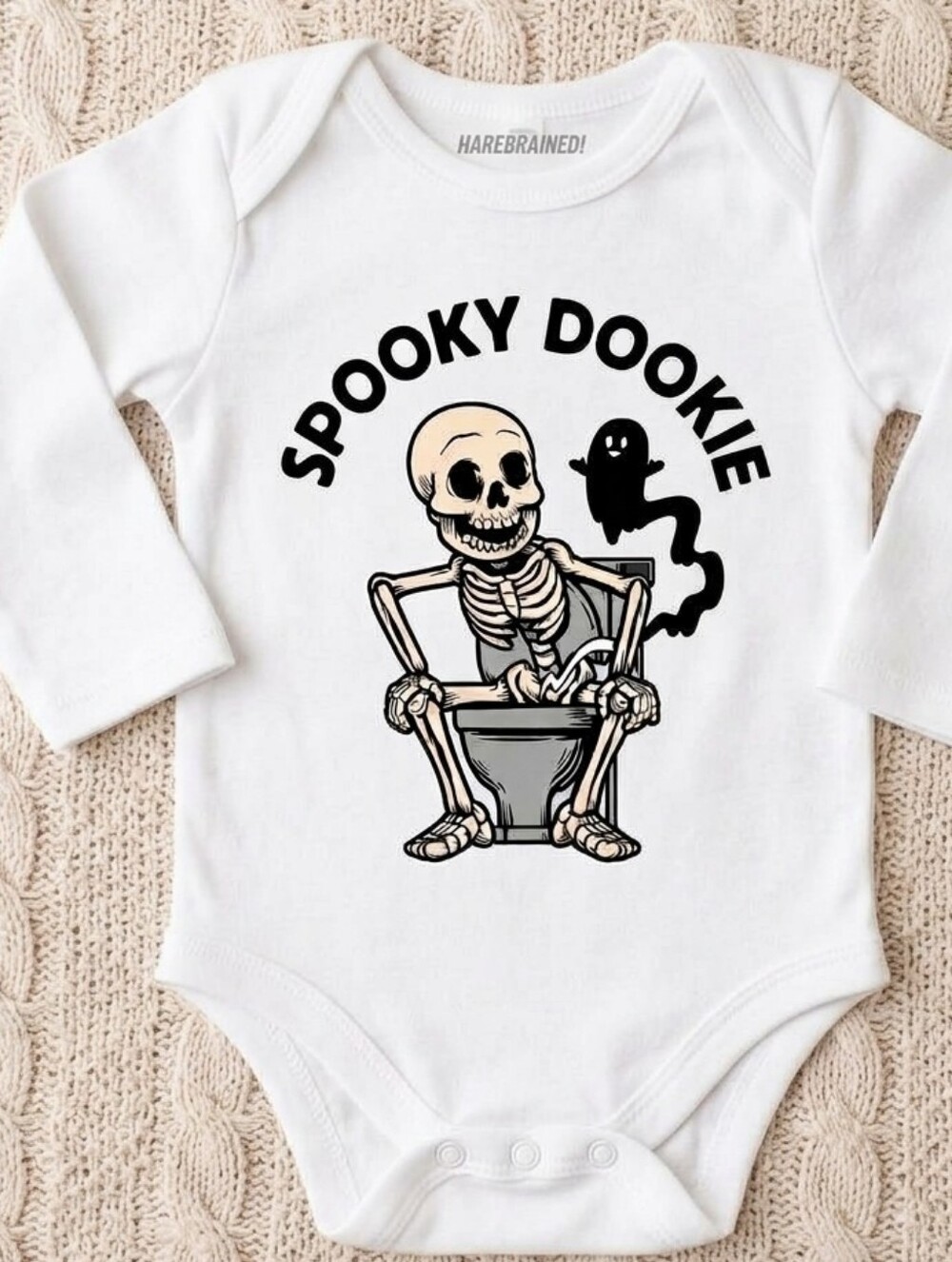 Custom-made long sleeve baby onesie